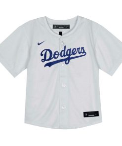 Alternative view of Los Angeles Dodgers Nike Toddler Home Game Jersey - White