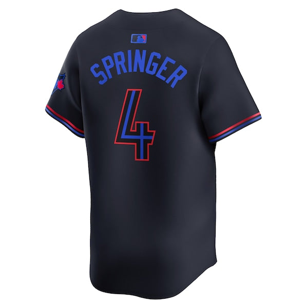 George Springer Toronto Blue Jays Nike 2024 City Connect Limited Player Jersey - Black - Image 3