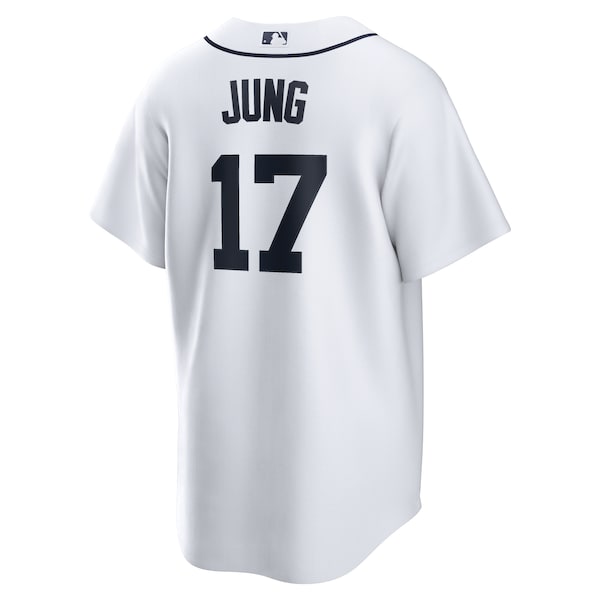 Jace Jung Detroit Tigers Nike Home Replica Jersey - White - Image 3