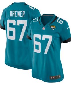Chandler Brewer Jacksonville Jaguars Nike Women's  Game Jersey -  Teal
