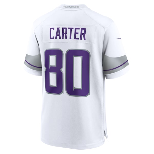 Cris Carter Minnesota Vikings Nike Alternate Retired Player Game Jersey - White - Image 3
