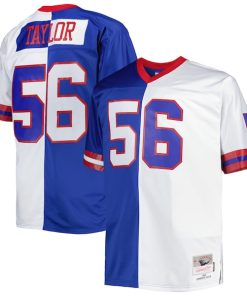 Lawrence Taylor New York Giants Big & Tall Split Legacy Retired Player Replica Jersey - Royal/White