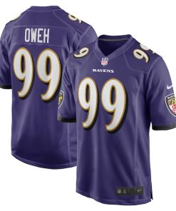 Odafe Oweh Baltimore Ravens Nike Game Player Jersey - Purple