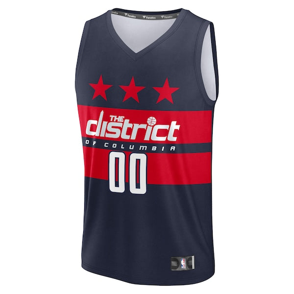 Washington Wizards Fast Break Custom Jersey - Statement Edition - Navy/Red - Image 4