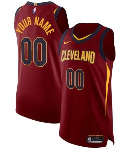 Cleveland Cavaliers Nike Authentic Custom Jersey Wine - Icon Edition