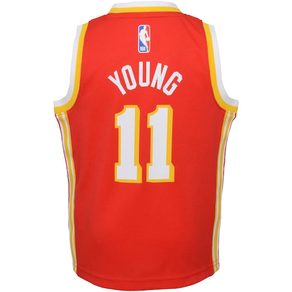 Trae Young Atlanta Hawks Nike Toddler Swingman Player Jersey - Icon Edition - Red - Image 3