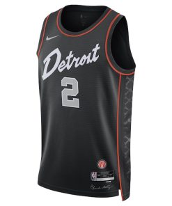Alternative view of Cade Cunningham Detroit Pistons Nike Unisex 2023/24 Swingman Jersey - Black - City Edition