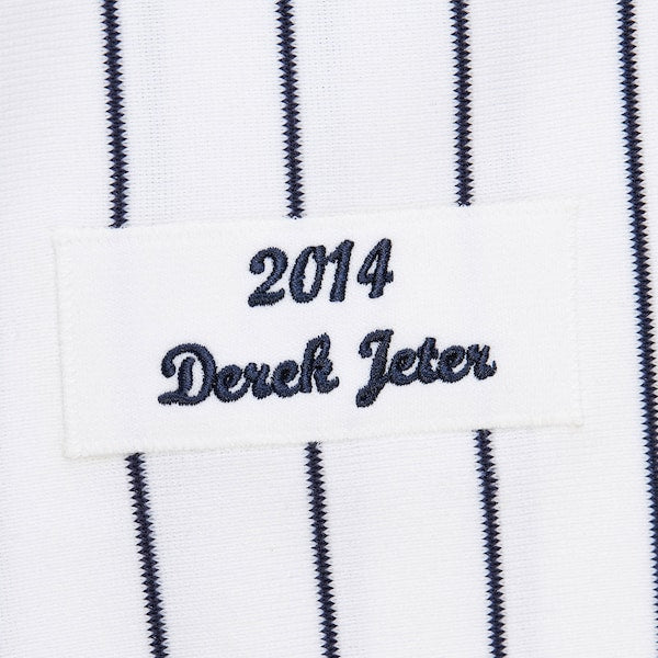 Derek Jeter New York Yankees 2014 Cooperstown Collection Authentic Throwback Jersey - White - Image 5