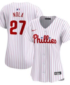 Aaron Nola Philadelphia Phillies Nike Women's  Home Limited Player Jersey - White
