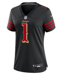 Alternative view of Ricky Pearsall San Francisco 49ers Nike Women's 2025 Rivalries Collection Game Jersey - Black