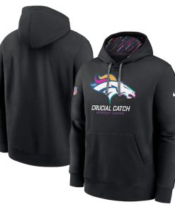 Denver Broncos Nike 2024 NFL Crucial Catch Club Pullover Hoodie - Black