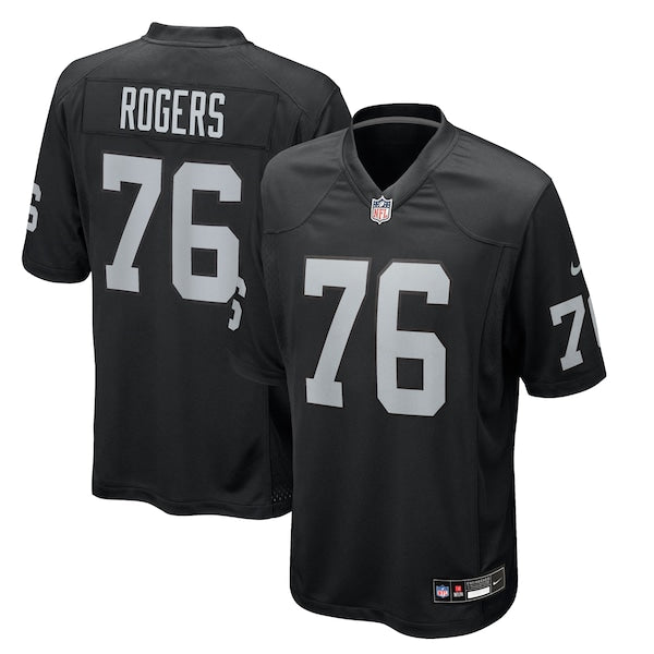 Caleb Rogers Las Vegas Raiders Nike Team Game Jersey - Black