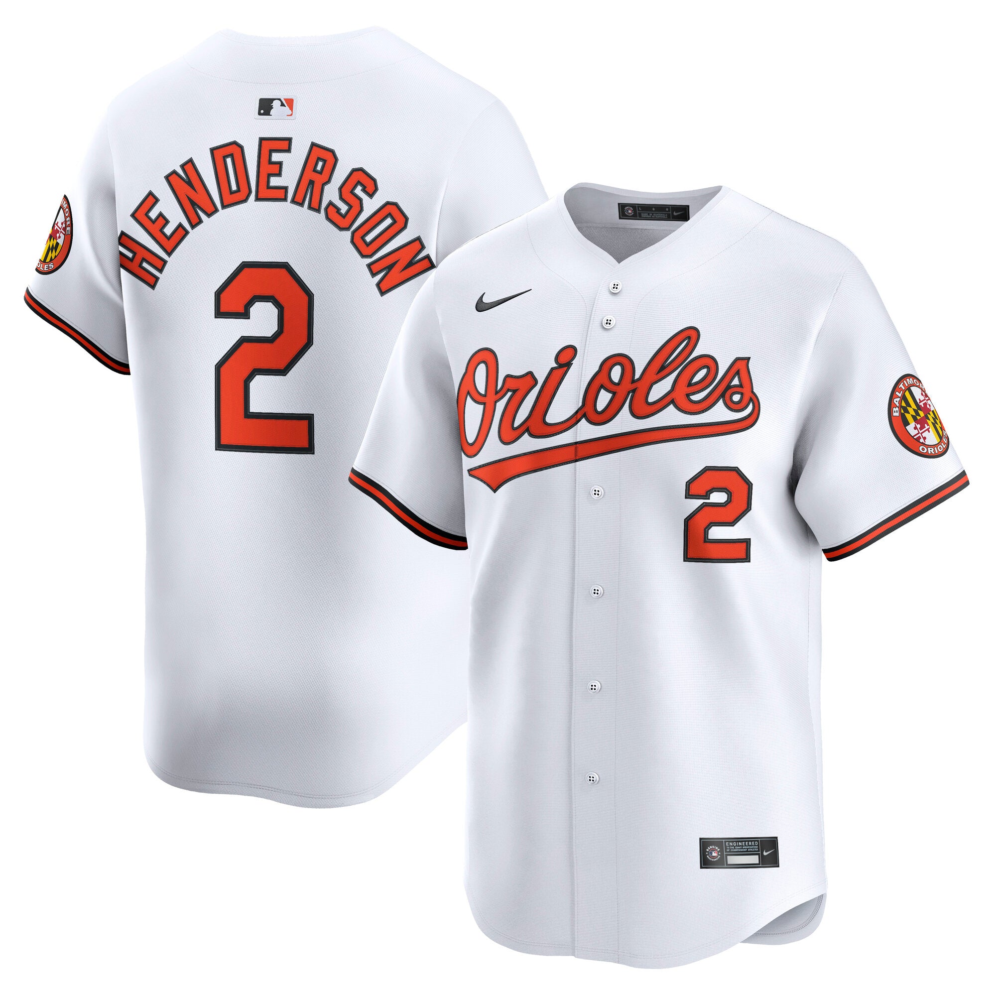 Gunnar Henderson Baltimore Orioles Nike Alternate Limited Player Jersey - Black/White - Image 6