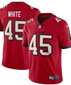 Alternative view of Devin White Tampa Bay Buccaneers Nike Vapor Limited Jersey - Red/Pewter