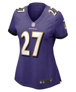 Alternative view of J.K. Dobbins Baltimore Ravens Nike Women's Game Jersey - Purple