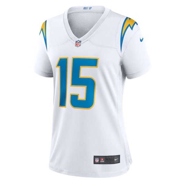 Ladd McConkey Los Angeles Chargers Nike Women's Game Jersey - White/Navy/Royal - Image 3