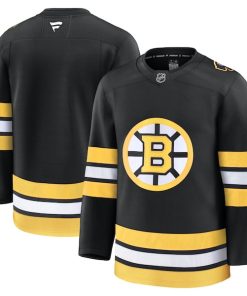 Alternative view of Boston Bruins  Home Premium Jersey - Black/White