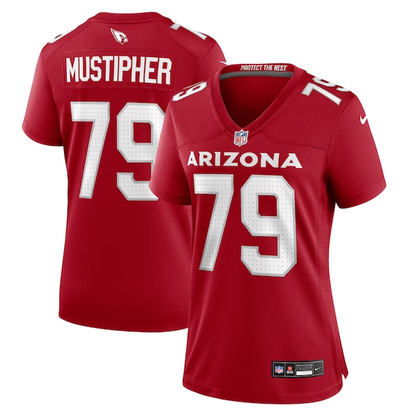 PJ Mustipher Arizona Cardinals Nike Women's Team Game Jersey - Cardinal