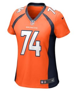Alternative view of Ben Powers Denver Broncos Nike Women's Game Player Jersey - Orange