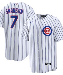 Dansby Swanson Chicago Cubs Nike Replica Player Jersey - White