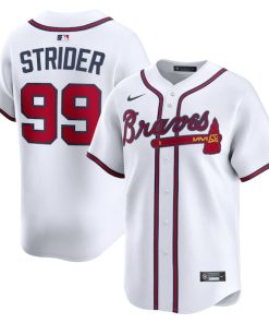Spencer Strider Atlanta Braves Nike Home Limited Player Jersey - White