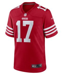 Alternative view of Brandon Allen San Francisco 49ers Nike  Game Jersey -  Scarlet