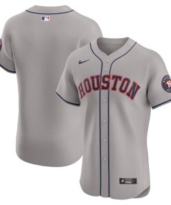Houston Astros Nike Road Vapor Premier Elite Patch Jersey - Gray