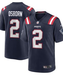 K.J. Osborn New England Patriots Nike  Game Jersey -  Navy
