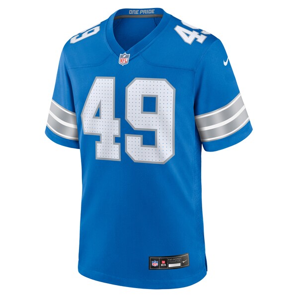 Hogan Hatten Detroit Lions Nike Game Jersey - Blue - Image 2