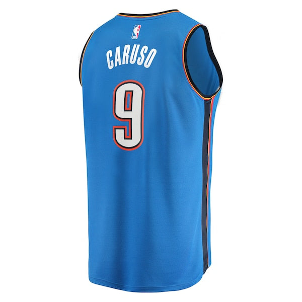 Alex Caruso Oklahoma City Thunder Fast Break Replica Player Jersey - Icon Edition - Blue - Image 3