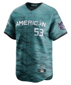 Alternative view of Adolis Garcia American League Nike 2023 MLB All-Star Game Limited Player Jersey - Teal