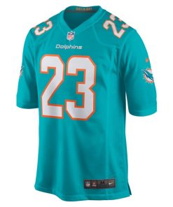 Alternative view of Jeff Wilson Jr. Miami Dolphins Nike Game Player Jersey - Aqua