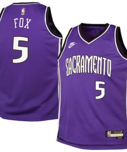 De'Aaron Fox Sacramento Kings Nike Youth 2024/25 Swingman Jersey - Purple - Classic Edition