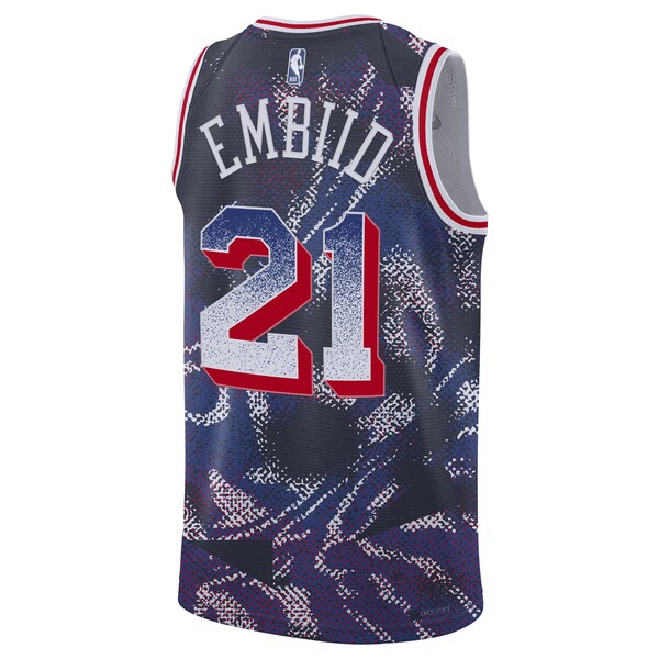 Joel Embiid Philadelphia 76ers Nike Unisex 2025 Select Series Swingman Player Jersey - Navy - Image 3