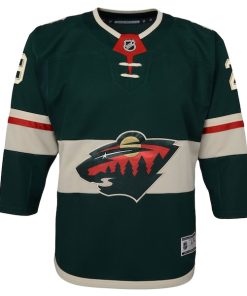 Alternative view of Marc-Andre Fleury Minnesota Wild Youth Home Premier Player Jersey - Green