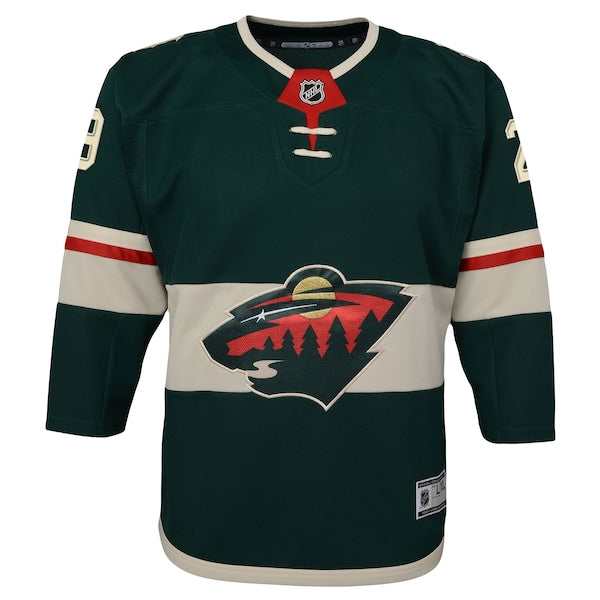 Marc-Andre Fleury Minnesota Wild Youth Home Premier Player Jersey - Green - Image 2