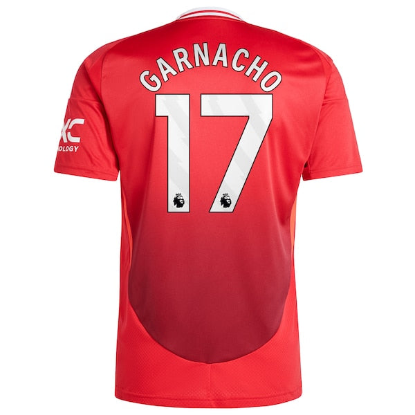 Alejandro Garnacho Manchester United 2024/25 Home Replica Player Jersey - Red - Image 4