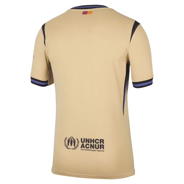 Barcelona Nike 2025/26 Away Stadium Replica Jersey - Gold/Navy - Image 4