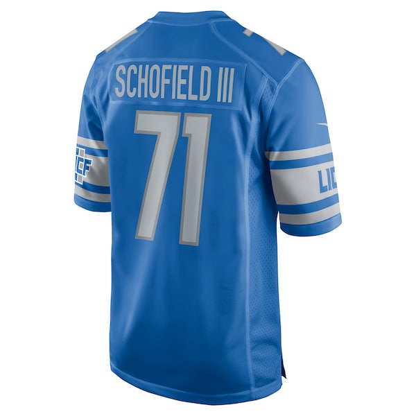 Michael Schofield Detroit Lions Nike Game Jersey - Blue - Image 3