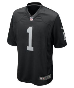 Alternative view of Ashton Jeanty Las Vegas Raiders Nike Youth 2025 NFL Draft First Round Pick  Team Game Jersey - Black
