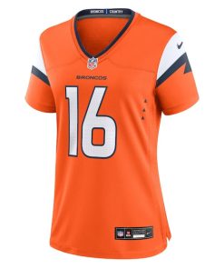 Alternative view of Jeremy Crawshaw Denver Broncos Nike Women's Team Game Jersey -  Orange