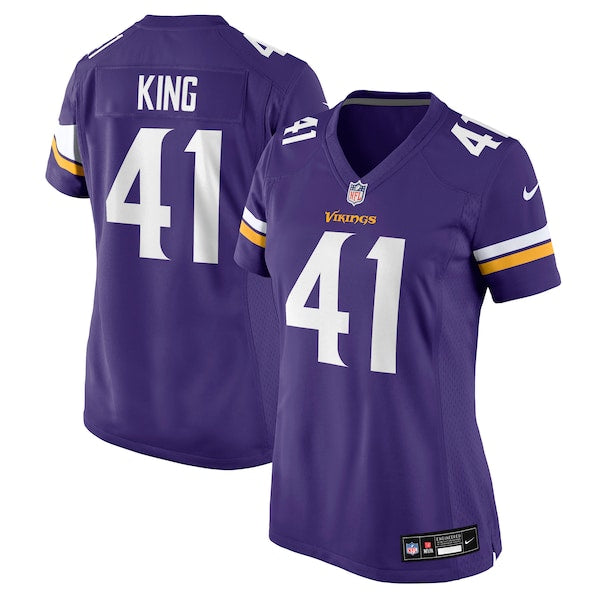Kobe King Minnesota Vikings Nike Women's Team Game Jersey - Purple