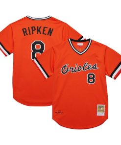 Cal Ripken Jr. Baltimore Orioles 2001 Cooperstown Collection Authentic Throwback Jersey - Orange