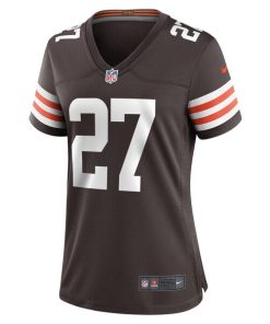Alternative view of Lorenzo Burns Cleveland Browns Nike Women's Team Game Jersey -  Brown