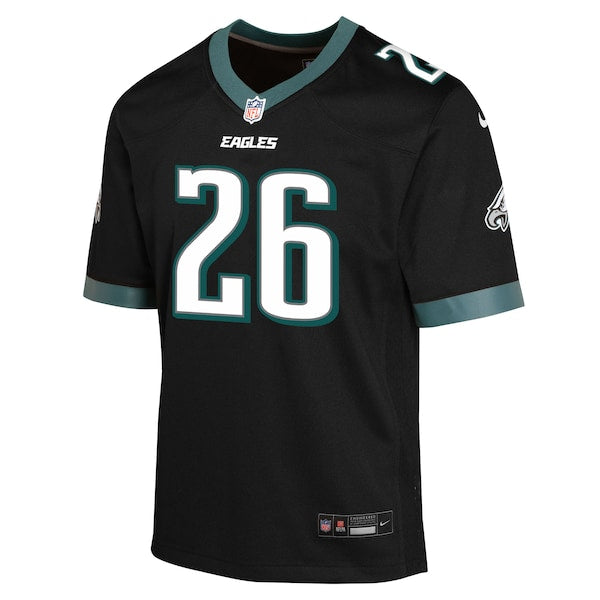 Saquon Barkley Philadelphia Eagles Nike Youth Alternate Game Jersey - Black/Kelly Green/Green/White - Image 3