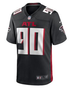 Alternative view of David Onyemata Atlanta Falcons Nike Game Player Jersey - Black