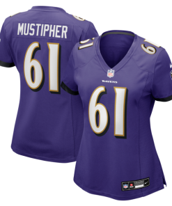 Sam Mustipher Baltimore Ravens Nike Women's Team Game Jersey -  Purple