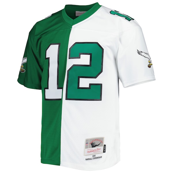 Randall Cunningham Philadelphia Eagles 1990 Split Legacy Replica Jersey - Kelly Green/White - Image 2