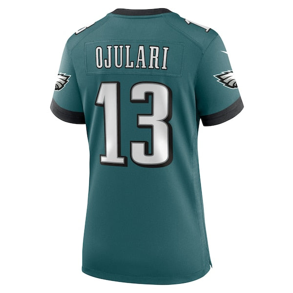 Azeez Ojulari Philadelphia Eagles Nike Women's Team Game Jersey - Midnight Green - Image 3