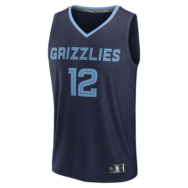 Ja Morant Memphis Grizzlies Fast Break Replica Player Jersey - Icon Edition - Navy - Image 2